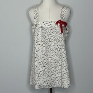 Fiorucci Vintage Floral Button-Back Pinafore Top Womens Size IT 42 US Medium